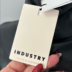 Industry Republic Clothing Black Faux Leather Crop Jacket Size L Photo 6