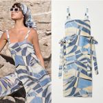 Cult Gaia  Este Tunic Cover Up In Blue Wave Photo 4