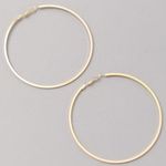 Large Gold Hoop Earrings Photo 0