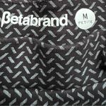 Betabrand  Dress Yoga Pants Classic Cut Size Medium Petite Black White Photo 4