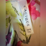 Cacique  Floral Satin Barn Robe Set with Pink and Green Accents Size 14/16 Photo 12