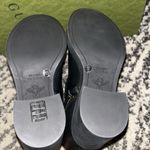 Gucci Logo Flores Calf Leather Heeled Ankle Boots Photo 6