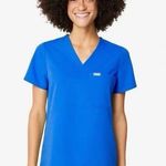 FIGS Catarina One-Pocket Scrub Top Womens Size XS Royal Blue Medical Nurse Vet Photo 0