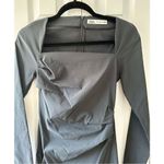 ZARA  Pleated Long Sleeve Mini Dress Photo 5