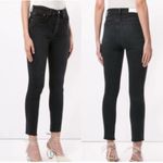 RE/DONE  Originals High Rise Ankle Crop Jeans: Faded Black Wash Photo 2