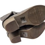 Maurice's Brown Leather Block Heeled Carmen Hooded Wide Calf Tall Boots Size 7.5M Photo 10