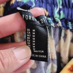 Forever 21  Navy & Yellow Floral Button Front Mini Skirt Size Medium Photo 5