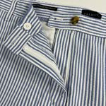Talbots  Relaxed Chino Short 7" Inseam Cotton Seersucker Blue White Size 24W Photo 1