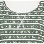 Calvin Klein NWT  Racerback Tank Top Pajama Sleep Shirt Green Logo Print Size L Photo 2