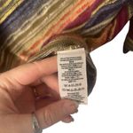 Free People Free‎ People Women's Medium Rainbow Striped Open Knit Round Neck Boho Top Photo 4