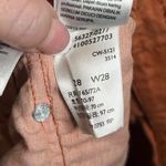 Levi's 501 Levi’s Cut Off Denim Shorts Distressed Orange Rust Button Fly Size 28 Photo 5