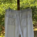 G.H. Bass & Co Women's 100% Linen White Ankle Pants Size 14. NWOT Photo 3