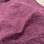 JoyLab | Burgundy Heathered High Neck Brushed Jersey Crisscross Sports Bra, M Photo 2