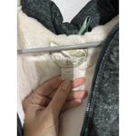 Green Tea Heather Green Hoodie Soft White Faux Fur Lined Puffer Vest size L Size L Photo 2