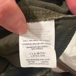 Point Sur Khaki Olive Green Linen Blend Cargo Pants Size 0 EUC Photo 4