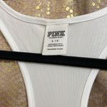 PINK - Victoria's Secret PINK Victoria’s Secret white/light teal black logo tanktop, size L Photo 2