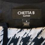 Chetta B Black and dark cream Houndstooth Dress fitted 4 Photo 2