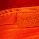 Maurizio Taiuti Bright Red Genuine Leather Clutch Wallet Bag Photo 4