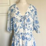 House of Harlow 1960 Floral Metallic Tiered Maxi Dress Photo 5