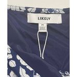 Likely Ann Taylor Cowl Neck Drawstring Sweatshirt Long Sleeve Pullover Navy Blue Medium Photo 7