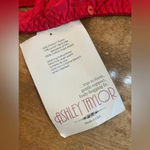 ASHLEY TAYLOR Vintage 80s 90s Red Lingerie Set Two Piece Size Medium 6 USA‎ Made Photo 9