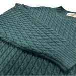 VTG Smythe Fisherman’s Cable Knit Sweater Shetland Wool Size Small Blue Photo 2