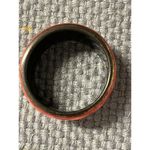 Bijoux Terner  Acrylic bracket bangle red pink 8" circumference NWOT Photo 2