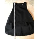 NICHOLAS Flare Crop Top‎ Sleeveless Knit Layered High Low Black Size 4 New Black Photo 14