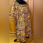 Porridge x Anthropologie Square Neck Puff Sleeve Cotton Poplin Babydoll Dress XS Orange Photo 5