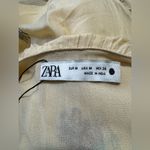 ZARA  Bloggers Fav Vanilla Embroidered Tiered Maxi Dress Limited Edition Size M Photo 4