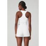 Alo Yoga GODDESS RIBBED CROPPED RACERBACK TANK White XS ( Sold Out) Photo 1