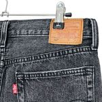 Levi's 501 Shorts Distressed Cutout Button Fly Rigid Black Women’s Size 28 Photo 3
