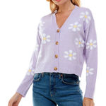 Ultra Flirt NWT  Button Front Daisy Cardigan Photo 0