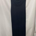 Alex Evenings SIZE 4 BLACK SILVER GLITTERY Sheath Dress w/ DRAPE Cowl Neck Photo 11