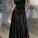 House Of CB HOUSE OF‎ CB L D-DD 'Anabella' Black Lace Up Maxi Dress NWOT Photo 0