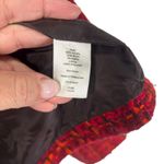 Talbots  Red Tweed Plaid Blazer Jacket Double Breasted Christmas Office Size 10 Photo 5