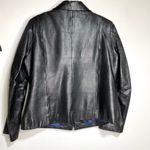 wilson's leather Black Leather Full Zip Jacket Thinsulate Lining L Photo 13