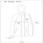 Mine Utility Jacket Womens S Army Green Full Zip Hooded Cinch Waist Military Photo 7