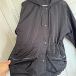 Good American  hooded black Volume jacket Photo 3