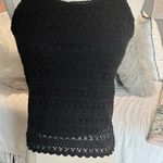 Arizona Jeans Black Crochet Tank Spaghetti Strap Cami Womens XS Photo 14