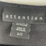 Attention  Black with Ruffles tee short sleeve size Small Photo 3
