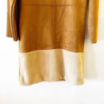 ZARA Faux Fur Ultrasuede Coat Brown Size Small Snap Front Blogger Fave Cozy Photo 9