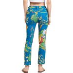 MOTHER Denim MOTHER The Mid Rise Dazzler Cropped Floral Blue Printed Jeans Size 25 $228 Photo 1