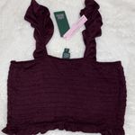 Wild Fable Purple Ribbed Tank Top (cropped fit) Photo 8