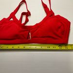 Xhilaration  Juniors Sz M Bikini Top Red Ribbed Photo 3