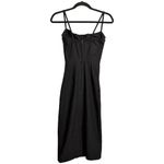 Stop Staring Black Sleeveless Bodycon Midi Dress Spaghetti Straps Size Small Photo 4
