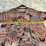 Umgee  Boho Bell Sleeve Ruffle Mini‎ Shift Dress Size Medium Hippie Loose Flowy Photo 10