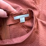 COS  Rust Textured Mockneck Puff Sleeve Blouse Photo 2