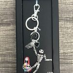 Disney 〰️ Silver The Nightmare Before Christmas Bag Charm 🖤 Photo 0