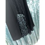 Cha Cha Vente Low High Black Silky Lacey Back Blouse 3xl Photo 5